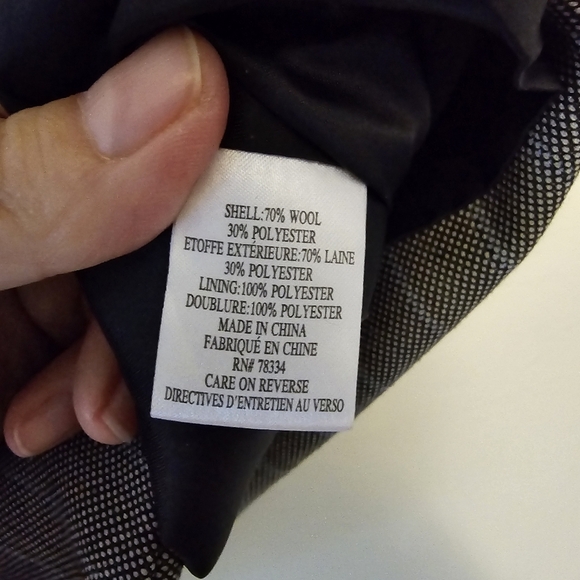 S Business Casual Vest Grey Black Blue 3 Buttons Pockets Minimalist Size Large - Picture 14 of 16